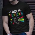 Autism Awareness Support Autistic Kids Rock Spectrum Unisex T-Shirt Gifts for Him