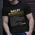 Bailey Name Bailey Facts V2 T-Shirt Gifts for Him