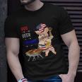 Bbq Beer Freedom Pig American Flag Unisex T-Shirt Gifts for Him