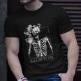 Black Coffee Like My Soul Skeleton Funny Java Or Die Unisex T-Shirt Gifts for Him