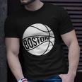 Boston Retro City Massachusetts State Basketball Unisex T-Shirt Gifts for Him