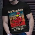 Chicken Chicken Chicken Dad Like A Regular Dad Farmer Poultry Father Day_ V8 Unisex T-Shirt Gifts for Him