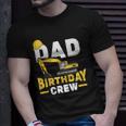 Construction Birthday Party Digger Dad Birthday Crew T-shirt Gifts for Him