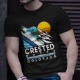 Crested Butte Colorado Retro Snowboard Unisex T-Shirt Gifts for Him