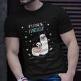 Cute Panda Riding A Llama Kawaii Panda Alpaca Best Friends Unisex T-Shirt Gifts for Him