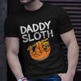 Daddy Sloth Lazy Cute Sloth Father Dad Unisex T-Shirt Gifts for Him