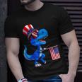 Dinosaur 4Th Of July Usa Flag Dino Kids Boys July 4 Unisex T-Shirt Gifts for Him