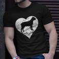 Distressed Cane Corso Heart Dog Owner Graphic Unisex T-Shirt Gifts for Him