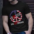 Enough Peace Sign Us Flag End Gun Violence Unisex T-Shirt Gifts for Him