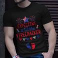 Expecting A Little Firecracker 4Th Of July Pregnancy Unisex T-Shirt Gifts for Him