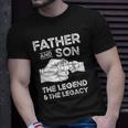 Father And Son The Legend And The Legacy Fist Bump Matching Unisex T-Shirt Gifts for Him