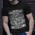 Father Grandpa I Dont Have A Stepdaughter But I Have An Awesome Daughter Stepdad 193 Family Dad Unisex T-Shirt Gifts for Him
