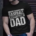 Favorite Baseball Player Calls Me Dad Unisex T-Shirt Gifts for Him