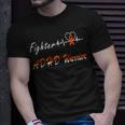 Fighter Adhd Warrior Heartbeat Orange Ribbon Attention Deficit Hyperactivity Disorder Adhd Awareness Unisex T-Shirt Gifts for Him