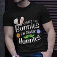 Forget The Bunnies Im Chasing Hunnies Funny Boys Easter Gift Unisex T-Shirt Gifts for Him