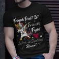 Friends Dont Let Friends Fight Lockedin Syndrome Alone Unicorn Silver Ribbon Lockedin Syndrome Lockedin Syndrome Awareness Unisex T-Shirt Gifts for Him