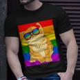 Funny Cat Lgbt Gay Rainbow Pride Flag Boys Men Girls Women Unisex T-Shirt Gifts for Him