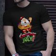 Funny Christmas In July Summer Reindeer Float Xmas Unisex T-Shirt Gifts for Him