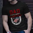 Funny Cornhole Player Dad Is My Name Cornhole Is My Game Unisex T-Shirt Gifts for Him
