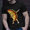 Funny Dabbing Taco Cinco De May Mexican Food Unisex T-Shirt Gifts for Him