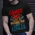 Gamer Dad Like A Regular Dad Video Gamer Gaming Unisex T-Shirt Gifts for Him