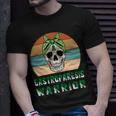 Gastroparesis Warrior Skull Women Vintage Green Ribbon Gastroparesis Gastroparesis Awareness Unisex T-Shirt Gifts for Him