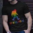 Gay Pride Support - Sasquatch No More Hiding - Lgbtq Ally Unisex T-Shirt Gifts for Him