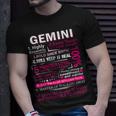 Gemini Zodiac Birthday Gift Girls Men Funny Saying Gemini Unisex T-Shirt Gifts for Him