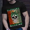 Glaucoma Warrior Skull Women Vintage Green Ribbon Glaucoma Glaucoma Awareness Unisex T-Shirt Gifts for Him