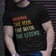 Hackman Name Shirt Hackman Family Name Unisex T-Shirt Gifts for Him