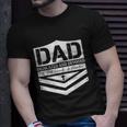Happy Fathers Day Dad Dedicated And Devoted Unisex T-Shirt Gifts for Him