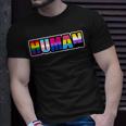 Human Lgbt Flag Gay Pride Month Transgender Unisex T-Shirt Gifts for Him