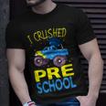 I Crushed Preschool Monster Truck Graduation Cap Boys Unisex T-Shirt Gifts for Him