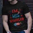 Im His Sparkler 4Th Of July Fireworks Matching Couples Unisex T-Shirt Gifts for Him