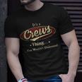 Its A CREWS Thing You Wouldnt Understand Shirt CREWS Last Name Shirt With Name Printed CREWS T-Shirt Gifts for Him