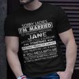 Jane Name Im Married To Freaking Awesome Jane T-Shirt Gifts for Him