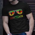 Juneteenth Sunglasses Black Pride Flag Fists Men Women Unisex T-Shirt Gifts for Him