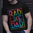 Kids Rad Like Dad Tie Dye Funny Fathers Day Toddler Boy Girl Unisex T-Shirt Gifts for Him