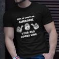 Kids This Is What An Awesome 8 Years Old Looks Like Birthday Youth Unisex T-Shirt Gifts for Him