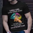 Libra Girl With Three Sides Libra Girl Birthday T-Shirt Gifts for Him
