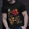 Love Turkey Thanksgiving Happy Fall 20 Shirt Unisex T-Shirt Gifts for Him