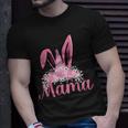 Mama Floral Leopard Bunny Easter Happy Easter Mothers Day Unisex T-Shirt Gifts for Him