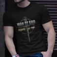Man Of God Husband Dad Papi Vintage Fathers Day Gift Unisex T-Shirt Gifts for Him