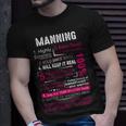 Manning Name Manning T-Shirt Gifts for Him
