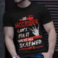 Mcgruder Name Halloween Horror If Mcgruder Cant Fix It Were All Screwed T-Shirt Gifts for Him