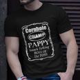 Mens Cornhole Champion Boss Of The Toss Pappy Unisex T-Shirt Gifts for Him