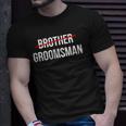 Mens From Brother To Groomsman Wedding Party Groomsmen Proposal Unisex T-Shirt Gifts for Him