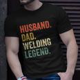 Mens Funny Welder Husband Dad Welding Legend Vintage Unisex T-Shirt Gifts for Him