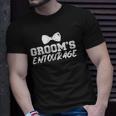 Mens Grooms Entourage Bachelor Stag Party Unisex T-Shirt Gifts for Him