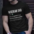 Mens Nigerian Dad Definition Design - Funny Nigerian Daddy Flag Unisex T-Shirt Gifts for Him